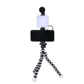 LED Mini Square Outdoor Pocket Light Tripod (Option: Ring bead bracket)